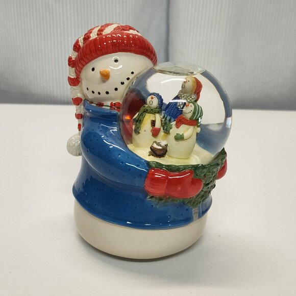 Snow Globe Debbie Mumm Snowman Portraits Play Frosty The Snowman 1990s See Video - Picture 6 of 10